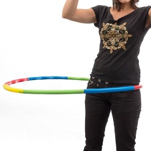 Collapsible Hula-hop ring for fitness