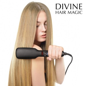 DIVINE HAIR MAGIC ionska električna krtača za ravnanje las IONDICT